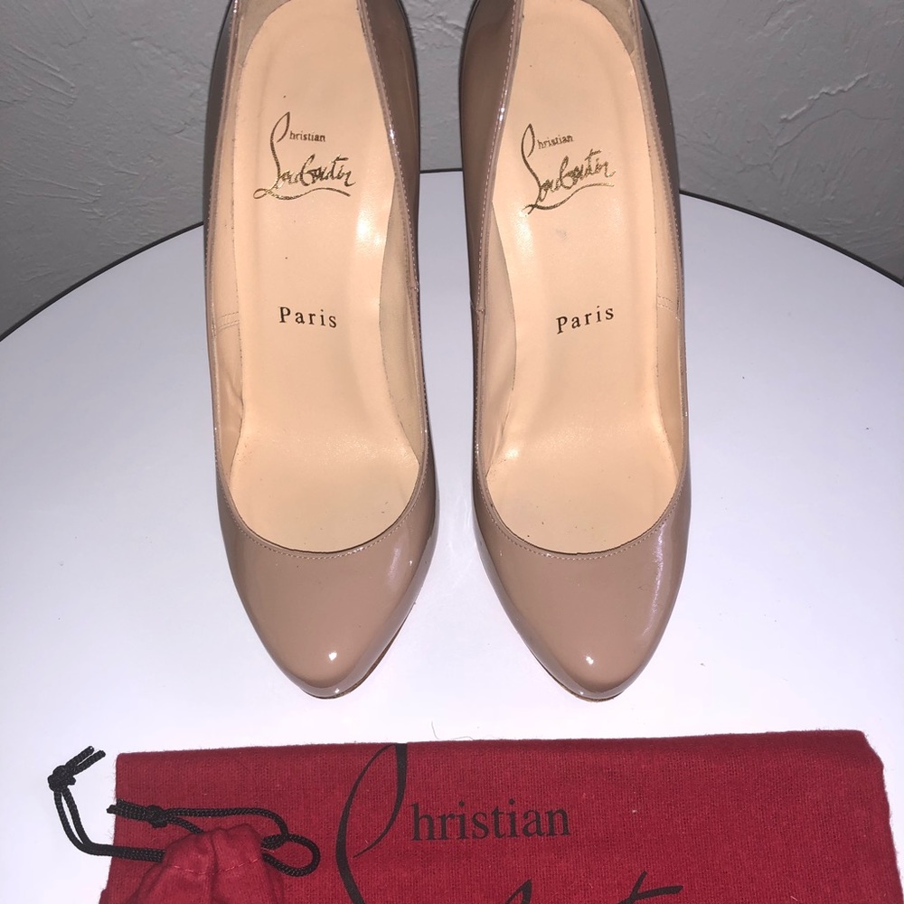 Christian Louboutin Elisa 100 Patent Nude